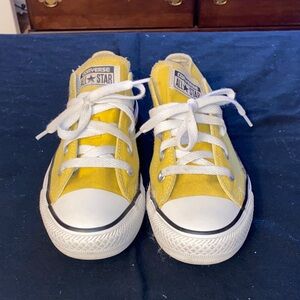 Converse Kids Yellow and White Sneakers
